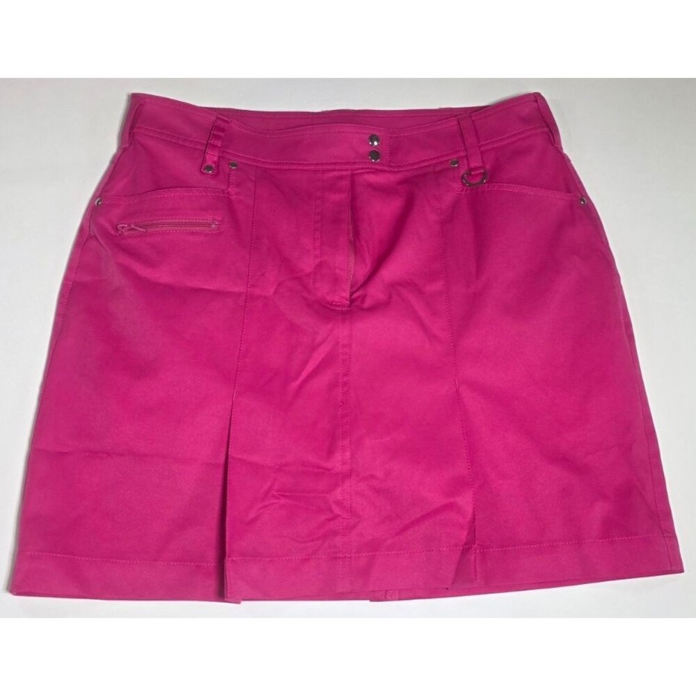 Sport Haley Womens 10 Coolmax Lycra Pink Golf Skort Athletic Tennis Skirt